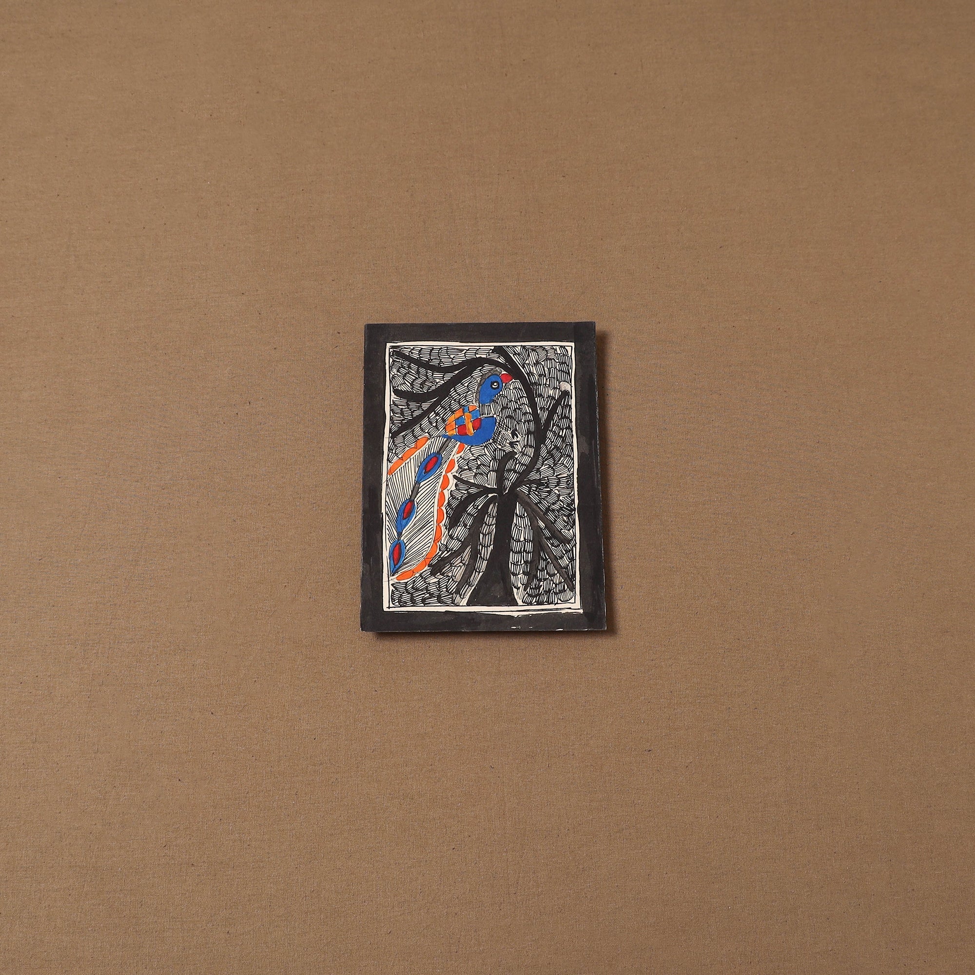 Multicolor - Handpainted Madhubani Painting by Hira Devi (7 x 5 in ) 189 main image 0