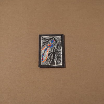 Handpainted madhubani painting by hira devi (7 x 5 in) 191