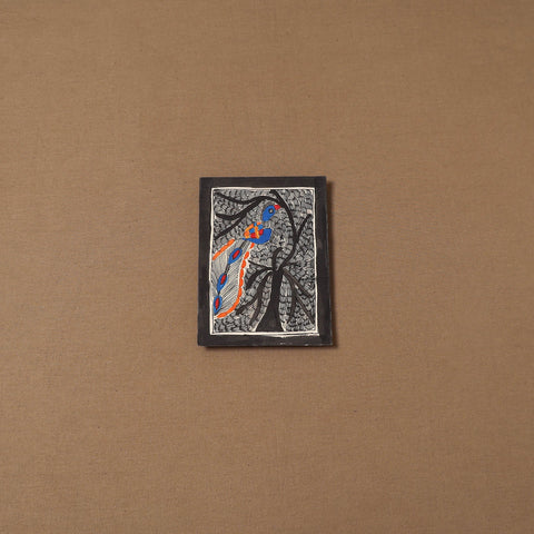 Handpainted madhubani painting by hira devi (7 x 5 in) 191