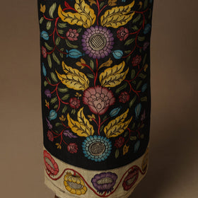 Handpainted srikalahasti bangalore silk pen kalamkari