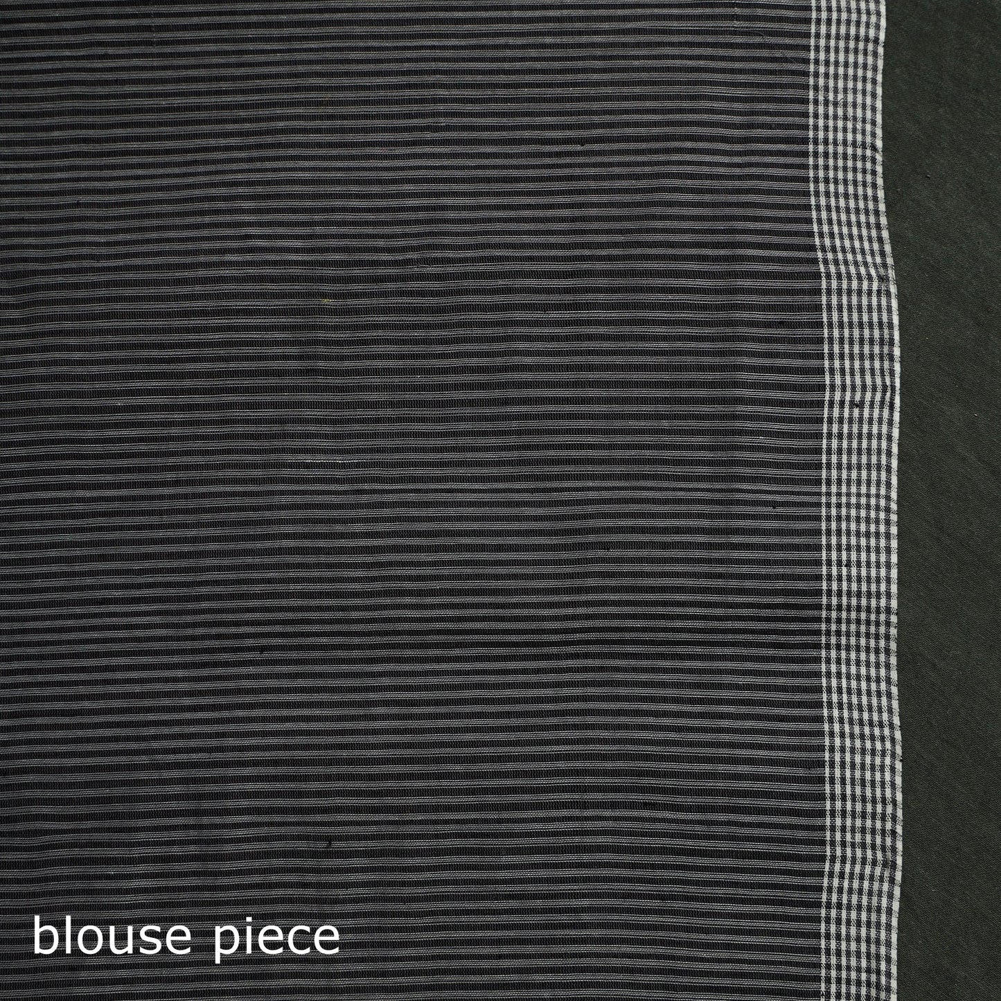 Black - handspun handloom cotton godavari jamdani saree 06