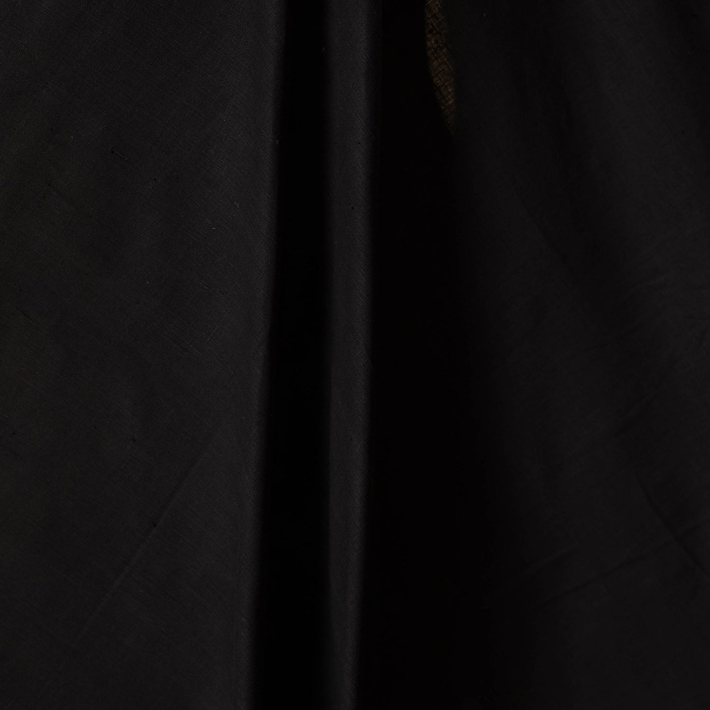 Black - handspun handloom natural dyed cotton kora plain