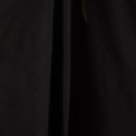 Black - handspun handloom natural dyed cotton kora plain