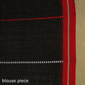 Black - handwoven cotton begumpuri saree 10 - handcrafted
