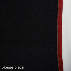  Black Handwoven Cotton Phulia Bengal Jamdani Saree