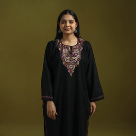 Handwoven sozni hand embroidered kashmiri pure wool pheran