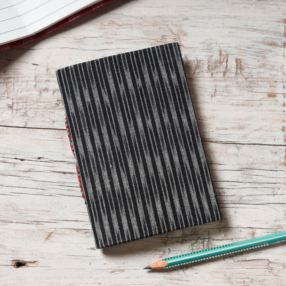  Ikat Fabric Cover Handmade Paper Notebook 