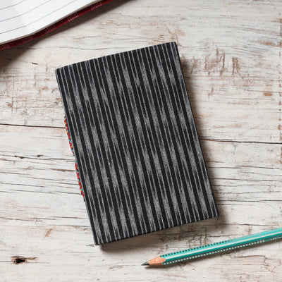  Ikat Fabric Cover Handmade Paper Notebook 