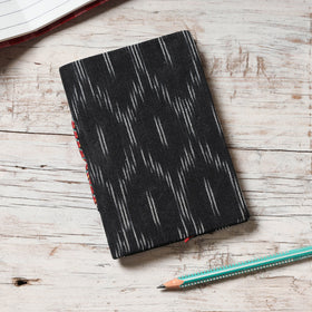 Ikat Fabric Cover Handmade Paper Notebook 