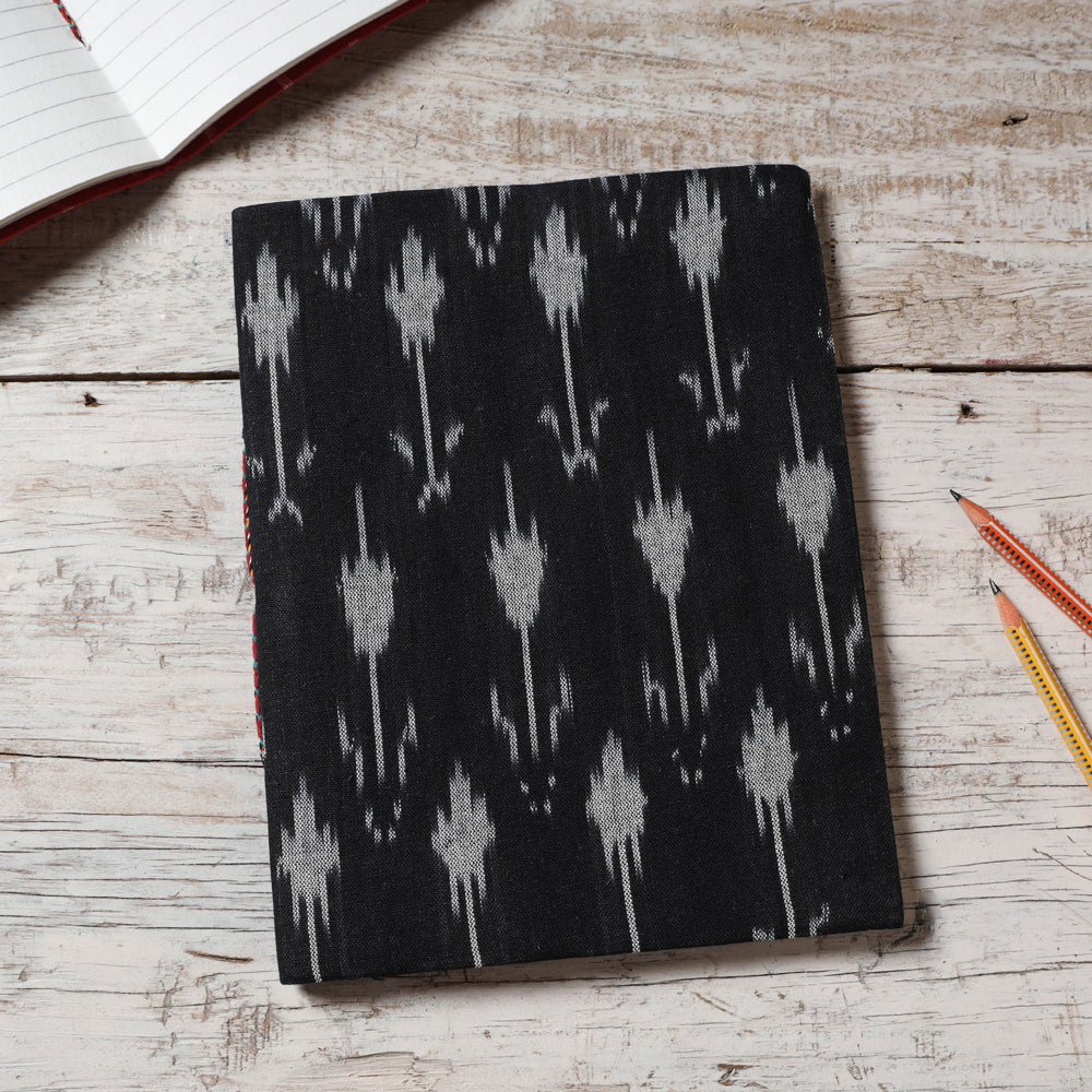  Ikat Fabric Cover Handmade Paper Notebook 