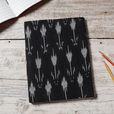  Ikat Fabric Cover Handmade Paper Notebook 