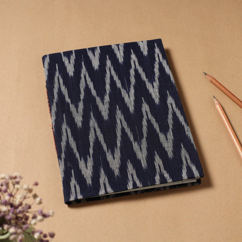  Ikat Fabric Cover Handmade Paper Notebook 