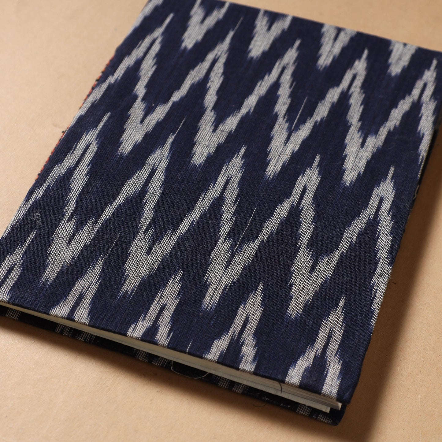 Ikat Fabric Cover Handmade Paper Notebook 