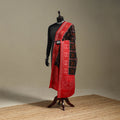 Black - ikat handloom cotton sambalpuri dupatta 08