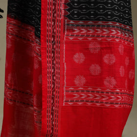 Black - ikat handloom cotton sambalpuri dupatta 17