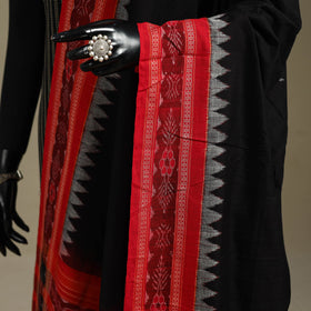 Black - ikat handloom cotton sambalpuri dupatta 24