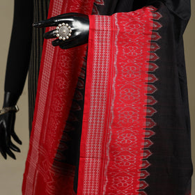 Black - ikat handloom cotton sambalpuri dupatta 44