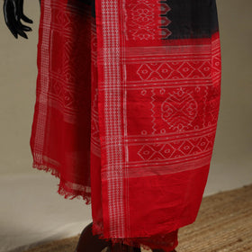 Black - ikat handloom cotton sambalpuri dupatta 44