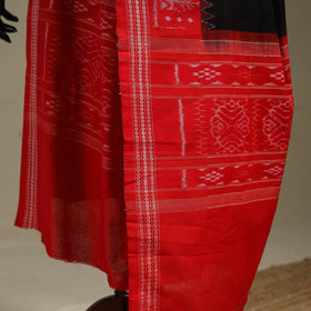 Red - ikat handloom cotton sambalpuri dupatta 44