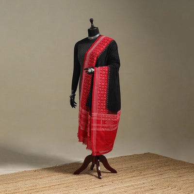 Black - ikat handloom cotton sambalpuri dupatta 45