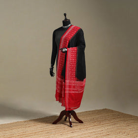 Black - ikat handloom cotton sambalpuri dupatta 45
