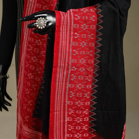 Black - ikat handloom cotton sambalpuri dupatta 45