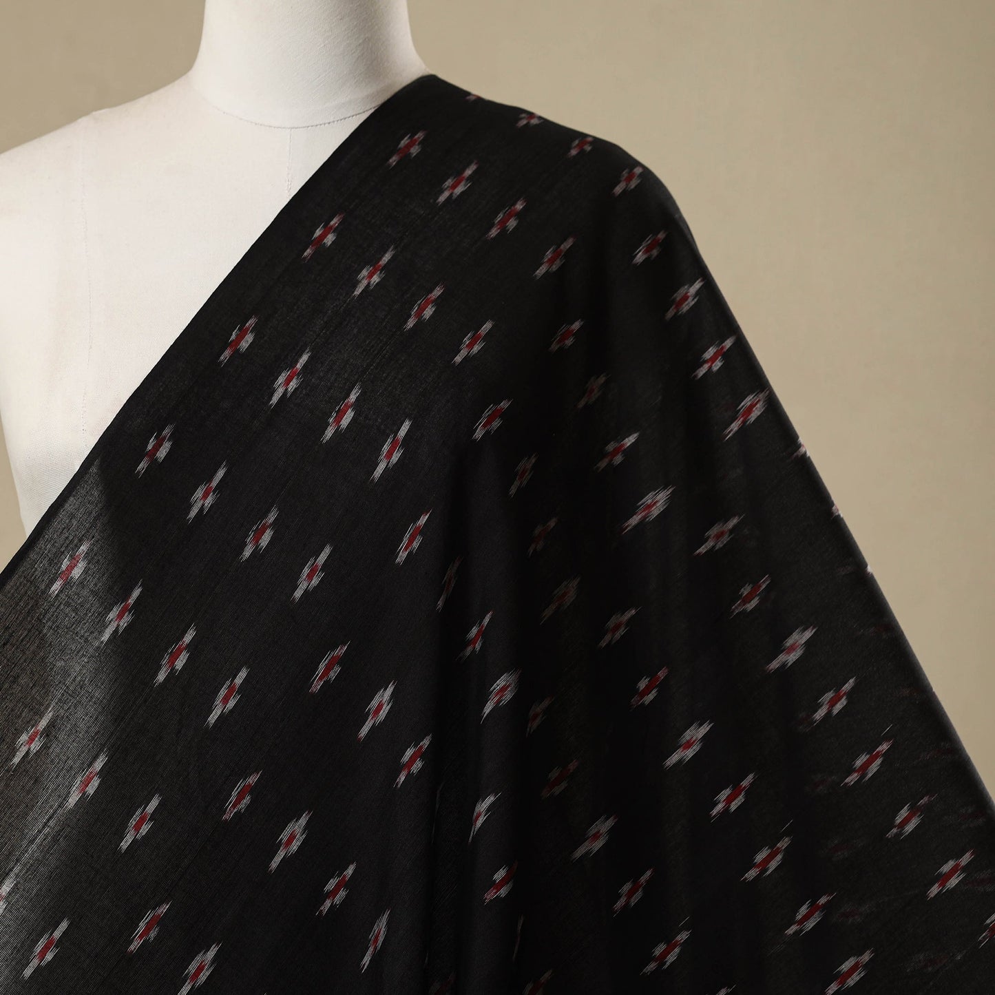 Ikat handloom cotton sambalpuri fabric 08 - handcrafted