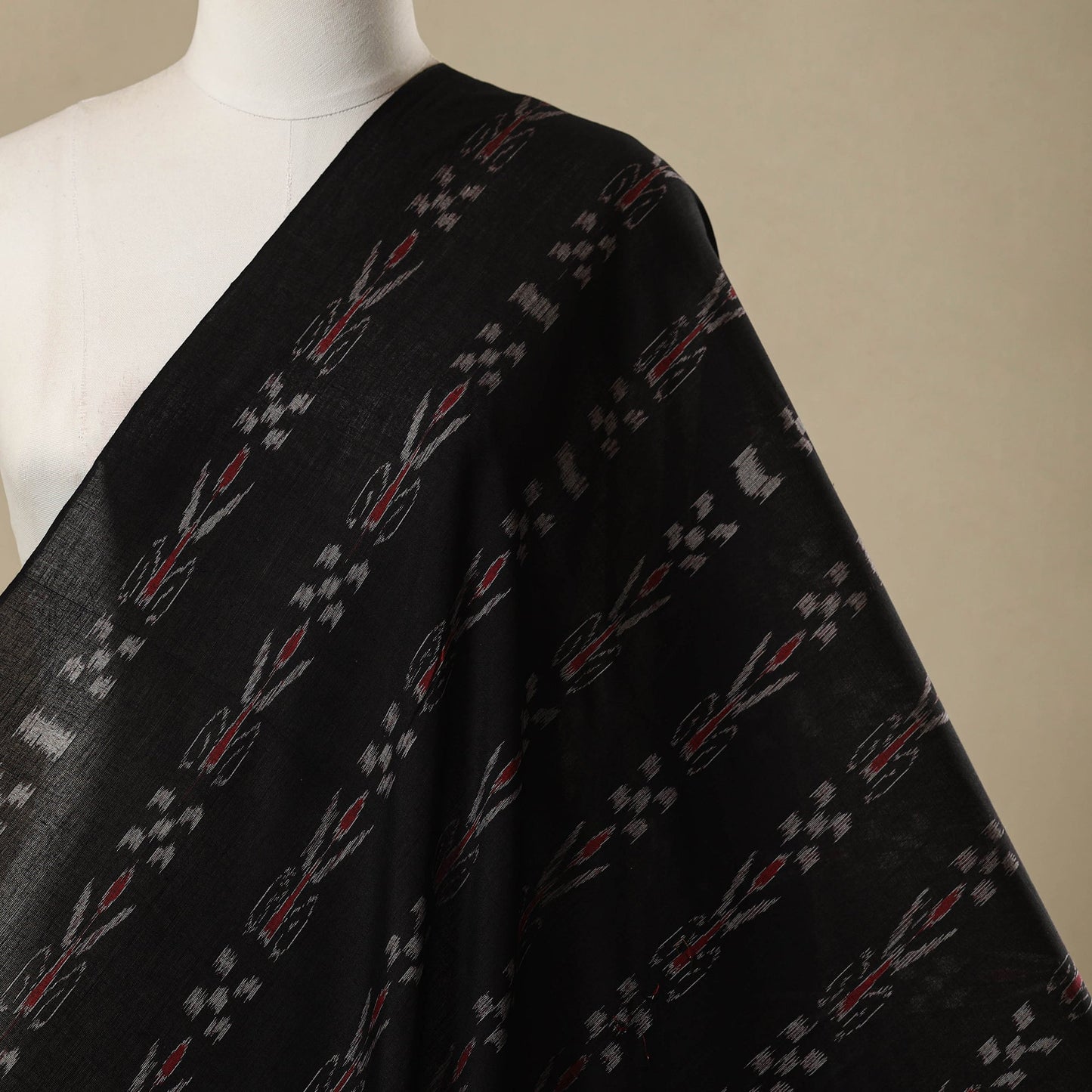 Ikat handloom cotton sambalpuri fabric 11 - handcrafted