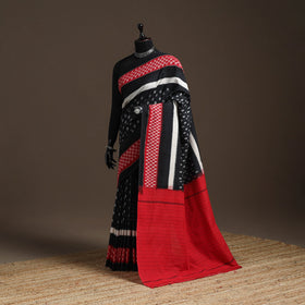 Black - ikat handloom cotton sambalpuri saree 18