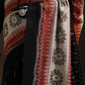 Ikat handloom cotton sambalpuri saree 27 - handcrafted
