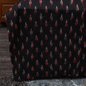 Black - ikat with modal silk patch cotton bedsheet set 33