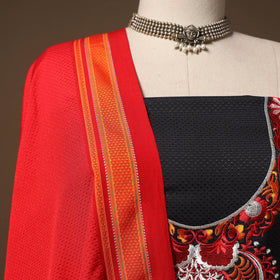 Ilkal kasuti embroidery khun silk 2pc unstitched dress