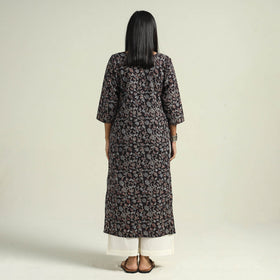 Buy Ajrakh Hand Block Printed Cotton Kurta for Women