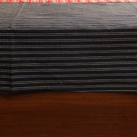 Black Jacquard with Ajrakh Modal Silk Patch Cotton Bedsheet Set
