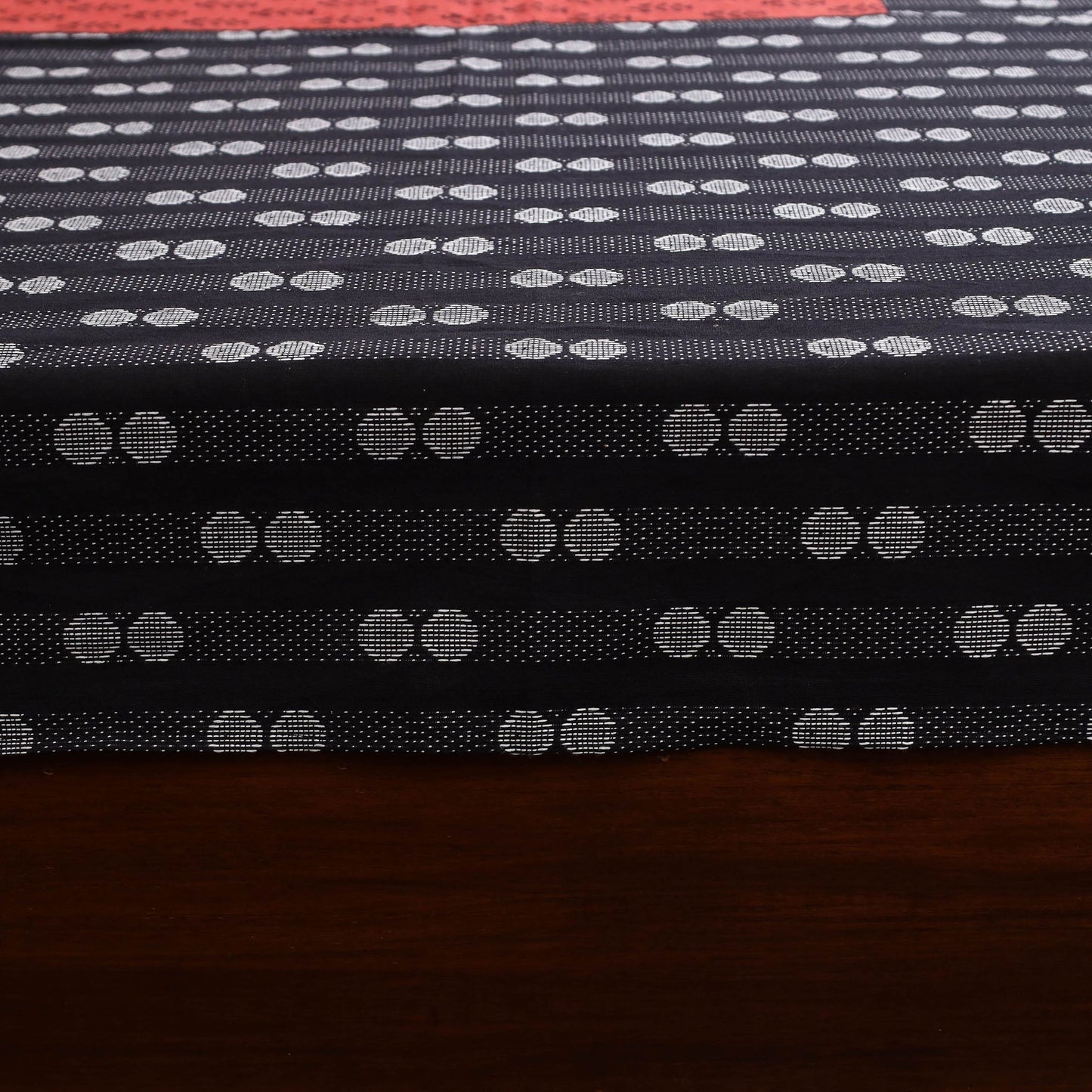 Jacquard with bagh patch cotton bedsheet set 03