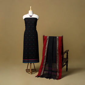 Jacquard cotton 2pc unstitched dress material