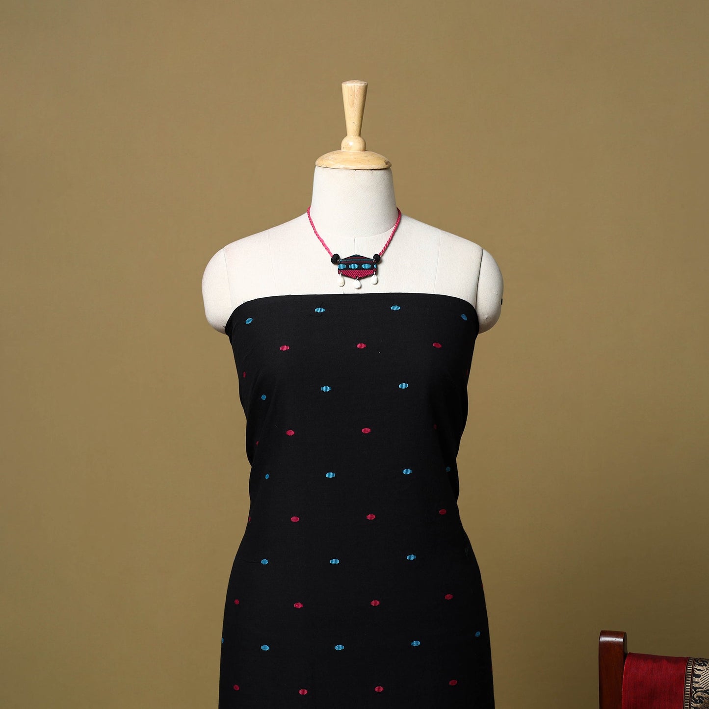 Jacquard cotton 2pc unstitched dress material