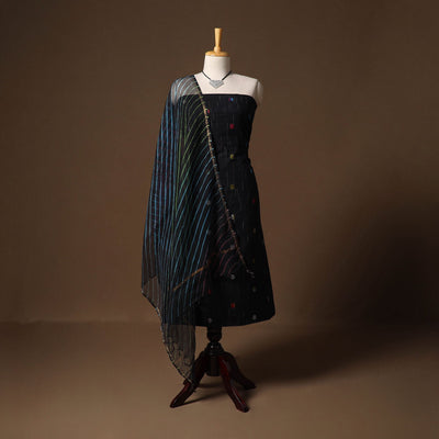 Jacquard cotton 2pc unstitched dress material