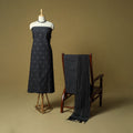 Jacquard cotton 3pc unstitched dress material 36