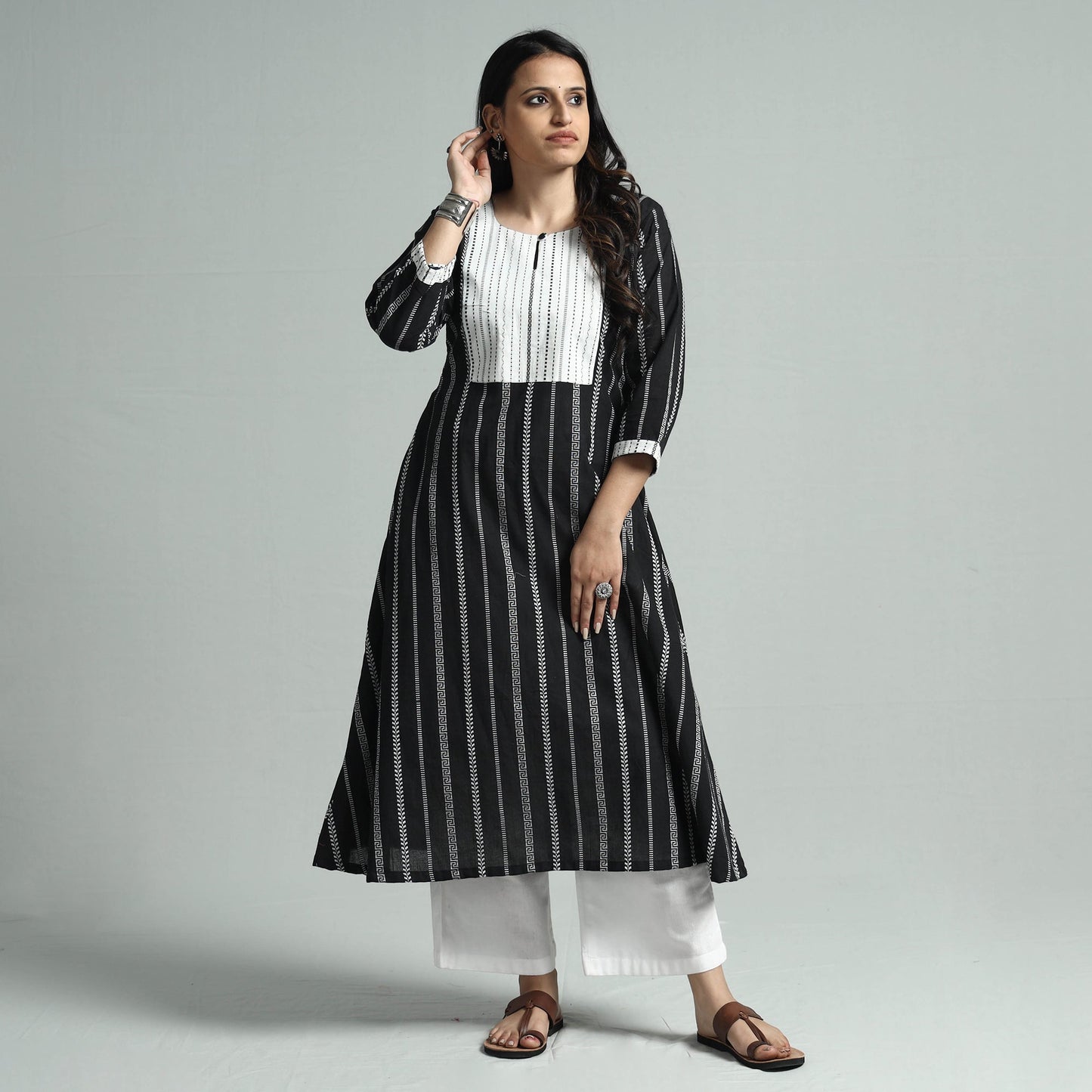 jacquard kurta