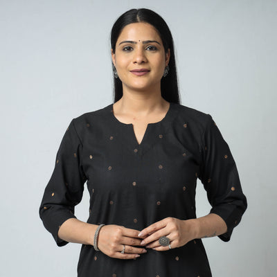 Buy Jacquard Cotton Long Kurta Online l iTokri.com