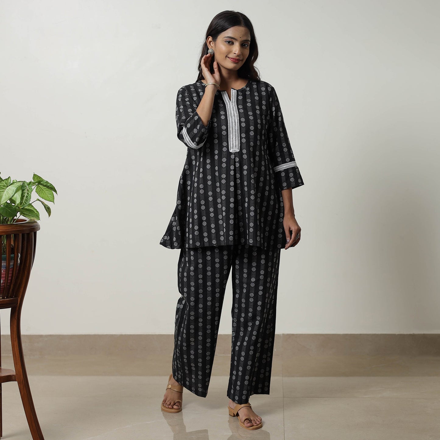  Jacquard Cotton Co-Ord Set 08 