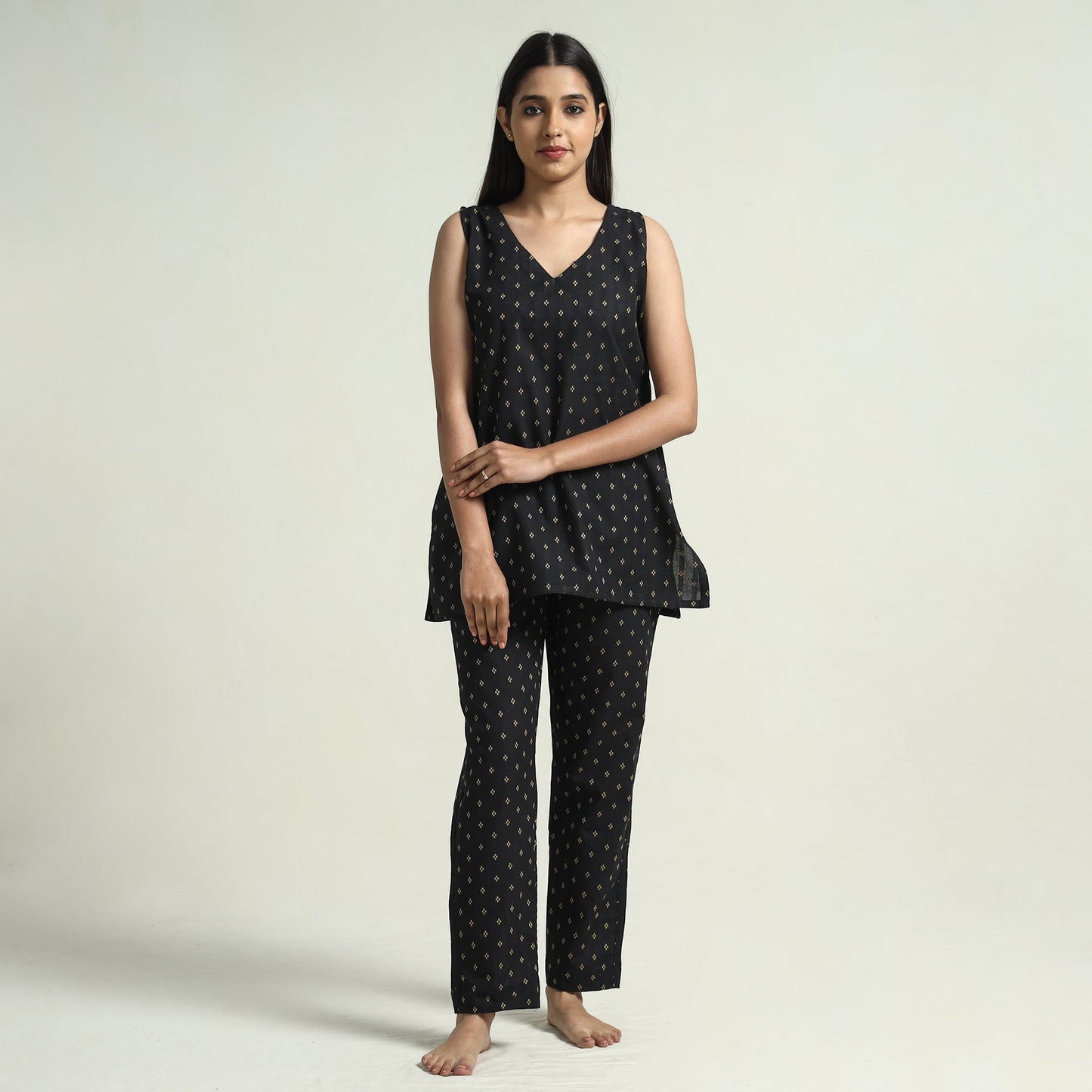 jacquard night suit