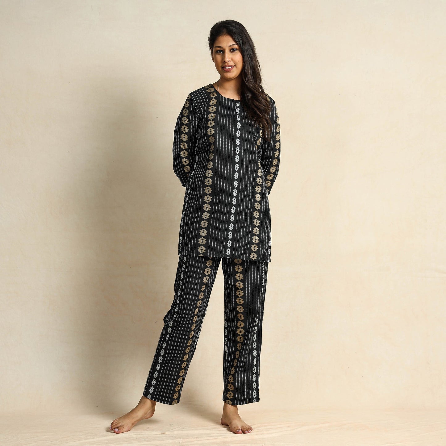 jacquard night suit