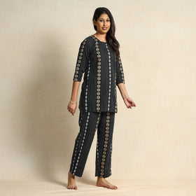 jacquard night suit