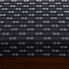 Black Jacquard with Kalamkari Patch Cotton Bedsheet Set