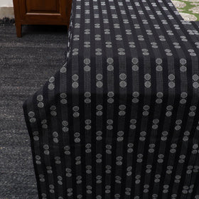 Black Jacquard with Kalamkari Patch Cotton Bedsheet Set