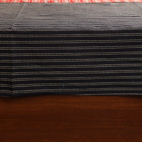 Black Jacquard with Ajrakh Modal Silk Patch Cotton Bedsheet Set