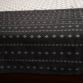 Black - jacquard patchwork cotton double bed cover