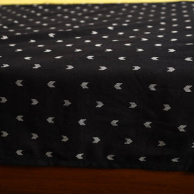 Black - jacquard patchwork cotton double bed cover